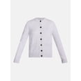 thumbnail image 6 of Scenario Women's Crewneck Cardigan with Patch Pockets, Lightweight, Sizes XS-XXXL, 6 of 6