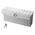 thumbnail image 1 of VEVOR Truck Bed Tool Box, Heavy Duty Aluminum Tool Box with Tread Patterns, Storage Toolbox Chest Organizer with Lock and Key, Ideal for Pickup, Truck Bed, RV, Trailer, 34 x 12 x 15.4 in, Silver, 1 of 9