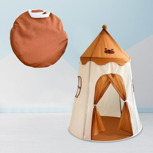 Tienda de campaña para niños pequeños Hugo Tipi Castillo Plegable Marrón
