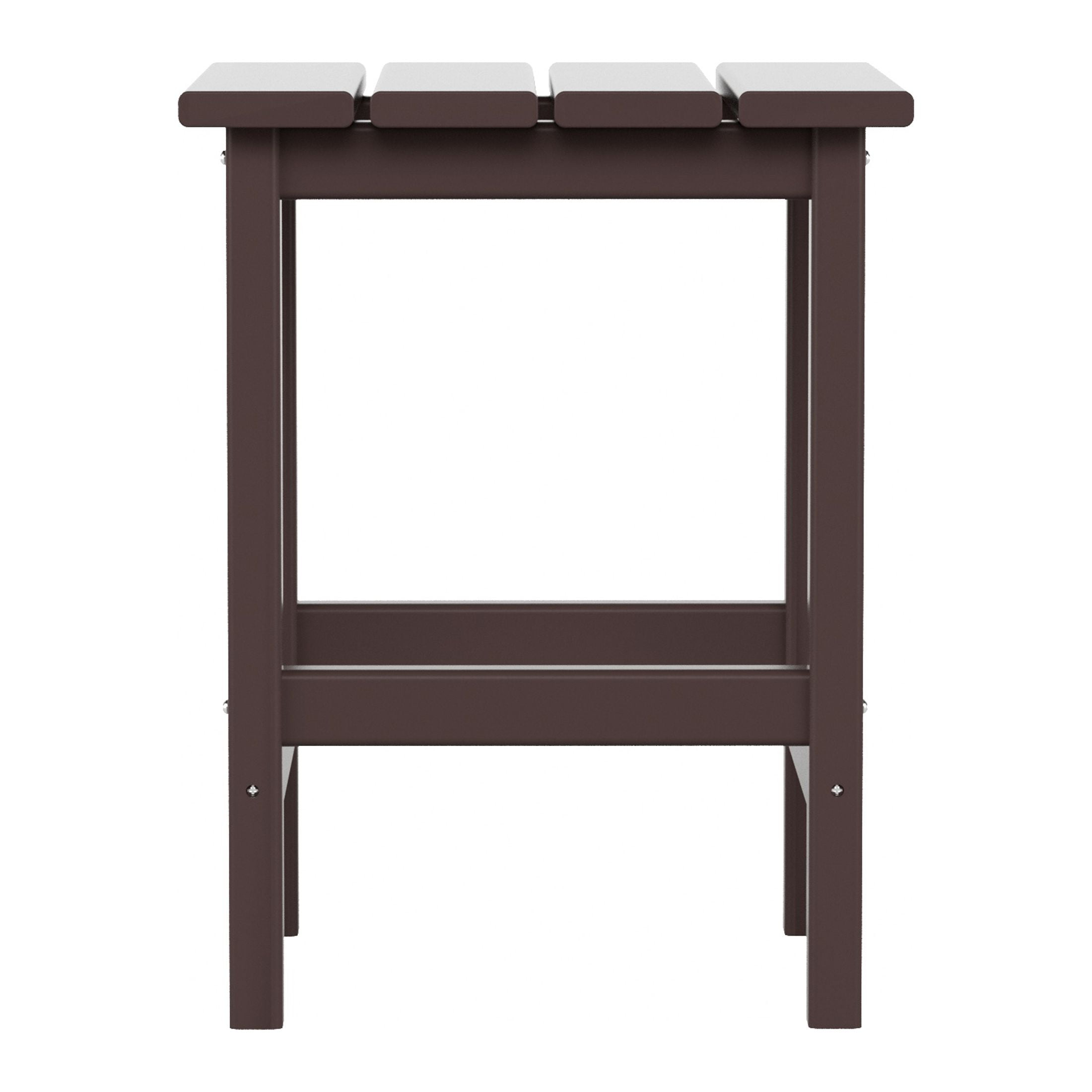 Westin Outdoor Patio Plastic Side Accent Table, Black