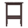 thumbnail image 7 of Polytrends  Laguna Hdpe All Weather Outdoor Patio Square Side Table Dark Brown, 7 of 7