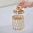 thumbnail image 2 of Set Of 3 Gold Detailing Food Grade Jars Kitchen Organization Coffee Containers, 2 of 10