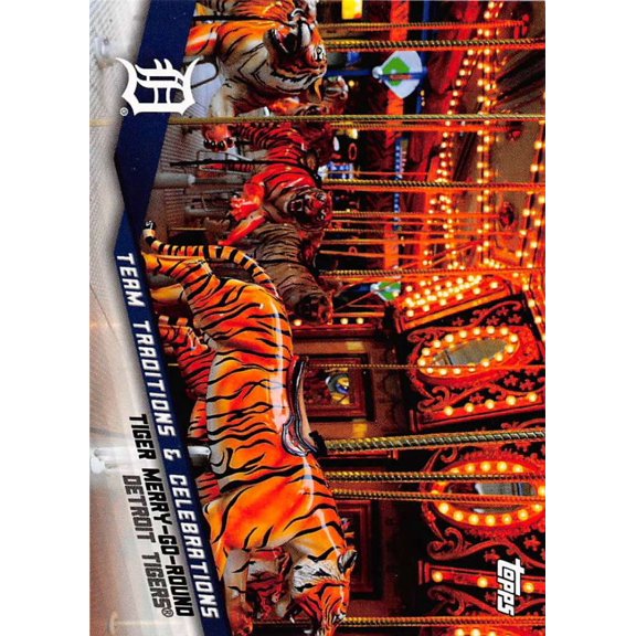 Collectible 2019 Topps Opening Day Team Traditions and Celebrations #TTC-WF Tiger Merry Go Round Detroit Tigers MLB Baseball Trading Card