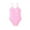 Pink, variant on Girl Swimsuit Solid One Piece Swimsuits Bikinis for Kids 6-7 Years Girls Fashion
