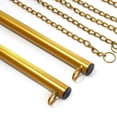 2Pcs 120cm Clothes Metal Chain Rack Hanging Clothing Garment Display ...