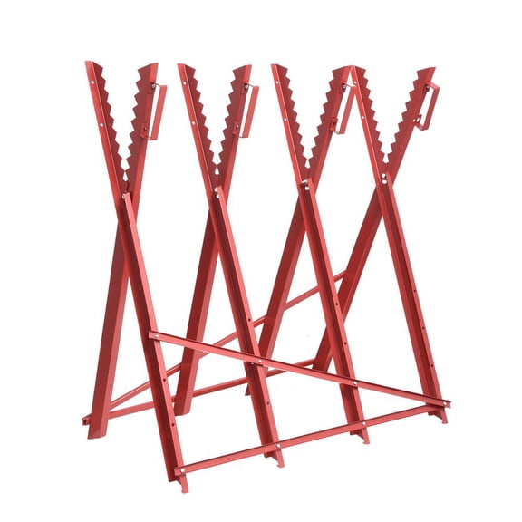XIANERS Saw Horse Folding Sawbuck for Firewood Portable Sawhorse Log Holder Saw Stand Adjustable Log Stand for Easy Cutting Splitting diplomatic