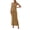 Gold, variant on Cowl Neck Bodycon Long Dress for Women, Polyester Sleeveless Dress for Formal Events Date Night Outfit Graduation Party Anniversary, Gold Blue Red Black for Choose, 1PC (Size S-XXL)