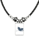 thumbnail image 1 of fruta limon acuarela ilustración patron collar a mano colgante de cuerda de cuero Unbranded M, 1 of 3