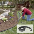 thumbnail image 1 of Landscape Edging Kit, 16.4ft No Dig Yard Edging Kit For Landscaping, No Dig Landscape Edging, PE Material Lawn Edging Include 30 Spikes, Fit For Landscaping And Flower Gardens, 1 of 8