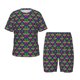thumbnail image 1 of Balery Mardi Gras Carnival3 Conjunto de Pijama Infantil de Manga Corta con Estampado – Ropa de Dormir de Algodón Suave-3X-Large, 1 of 6