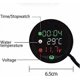 thumbnail image 4 of 5 In 1 Motorcycle Water Temperature Gauge USB Rechargeable Voltmeter LED Display with Temperature Sensor and Time Function, 4 of 5