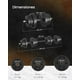 thumbnail image 5 of SONGMICS Juego de Mancuernas Ajustables, con Barra Adicional, 20 kg, para Hombres y Mujeres, Entrenamiento de Fitness, Levantamiento de Pesas en el Gimnasio de casa - 1 Par, Negro, 5 of 5