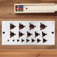 thumbnail image 5 of 2 Pieces Steel Dowel Plate, Dowel Maker, Dowel Making Tool Imperial 17 Holes in 1/32In Increments From 1/8In to 5/8In, 5 of 5