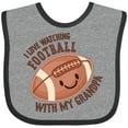 thumbnail image 3 of Inktastic I Love Watching Football with My Grandpa Boys or Girls Baby Bib, 3 of 4