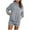 Gray, variant on Women Fleece Pyjamas Set, Fluffy Soft Hooded Twosie Pyjama Sets Women Shorts Pjs Sherpa Fleece Loungewear Winter Warm Cosy Nightwear Lounge Wear Comfort Loose Fit 2 Piece Set with Pockets Ladies