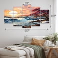 thumbnail image 4 of Designart "Coastalocean Coastal Euphony I" Landscapes Art Living Room Set, 4 of 5