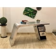 thumbnail image 5 of NauticalMart Aviator Wing Desk Aluminium Table Home Office Aviator Furniture Decor (Two Drawer, 70 Inches), 5 of 5