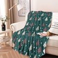 thumbnail image 2 of Dark Green Christmas Tree Pattern Round Blanket,Comfortable Soft Flannel Throw Blanket,All Season,Warm Lightweight Blankets for Sofa Bed Couch Living Room Chair 60"x60", 2 of 5