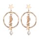 thumbnail image 1 of 1 par de pendientes con gancho para oreja, pendientes con forma de estrella para mujer, día de , Navidad, día de Fernando Golden Star Ear Hook Earring, 1 of 7