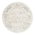 thumbnail image 3 of Unique Loom Madeline Vintage Collection Area Rug - Jackson (3' Round Ivory/Pink), 3 of 7
