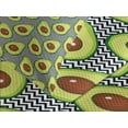thumbnail image 4 of Ambesonne Avocado Quilted Bedspread Set 3 Pcs, Delicious Vegan Food, Queen Size, Black Brown Green, 4 of 5