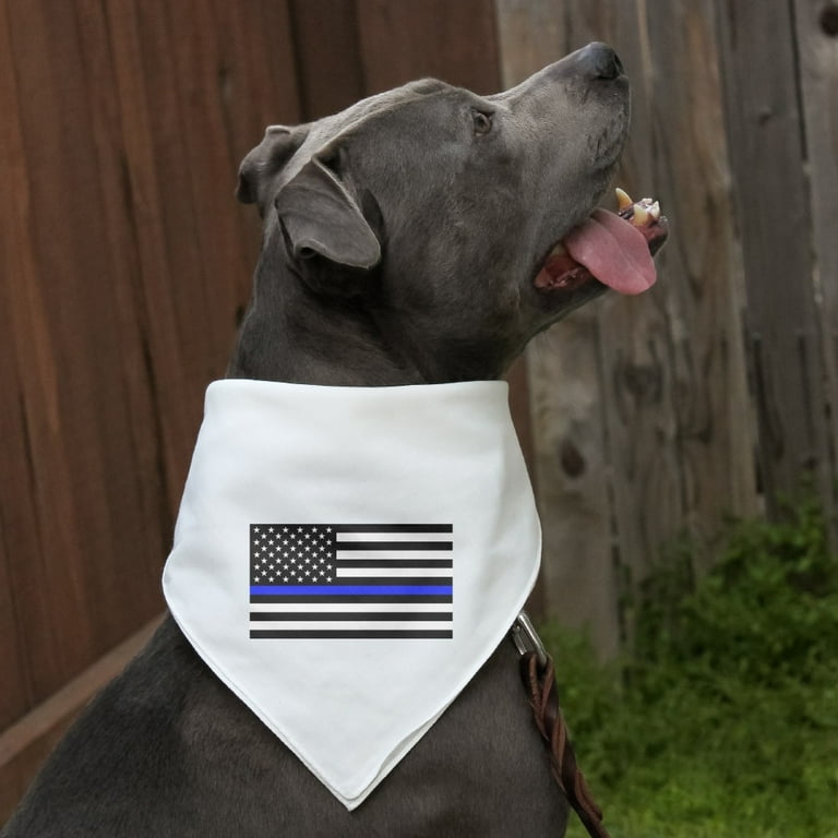 Thin blue line dog bandana cheap