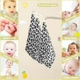 thumbnail image 5 of Washcloths Set Bathroom Kitchen Wash Cloths Face Towels Wipes White Leopard Black Cheetah Decorative 12x12 Inch 5 Pack, 5 of 7