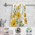 thumbnail image 5 of Yayeee Hand Towels for Bathroom Set of 2 Quick Dry Super Absorbent Soft Hand Shower Towels, 28" x 14", Yellow Floral, 5 of 8