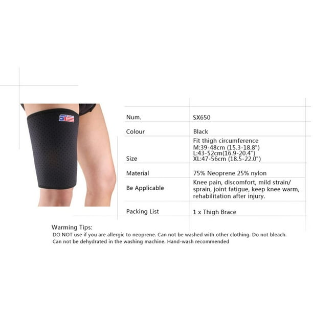 Thigh Compression Sleeves 1PC Hamstring Quad Wrap Thigh Supp - Inspire  Uplift