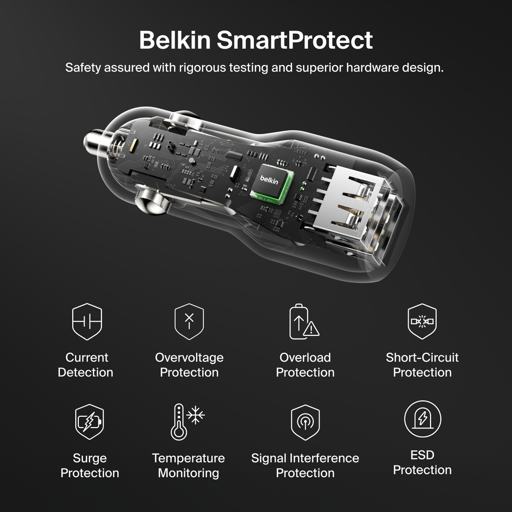 Belkin BOOSTCHARGE 24W Dual USB-A Car Charger photo 6