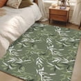 thumbnail image 4 of Area Rugs for Living Room Bedroom, Green Botanical Leaves 4'x6' Rug Washable Carpet Runner Indoor Outdoor, Spring Eucalyptus Modern Non Slip Accent Floor Mats Rug for Kitchen, Office, 4 of 8