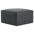 thumbnail image 6 of JERFIT Black Faux Leather Storage Ottoman Cube, Square Foot Rest Stool with Cushioned Top for Living Room, Bedroom, Dorm, 6 of 10