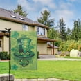 thumbnail image 2 of St. Patrick's Day Outdoor Flags Holiday Outdoor Flag Leprechaun Hat,Shamrock Clovers Rustic Holiday Seasonal Outdoor Flag 12.5''×18'' Linen Vertical Double Sided Garden Flags for Home,Garden, 2 of 4