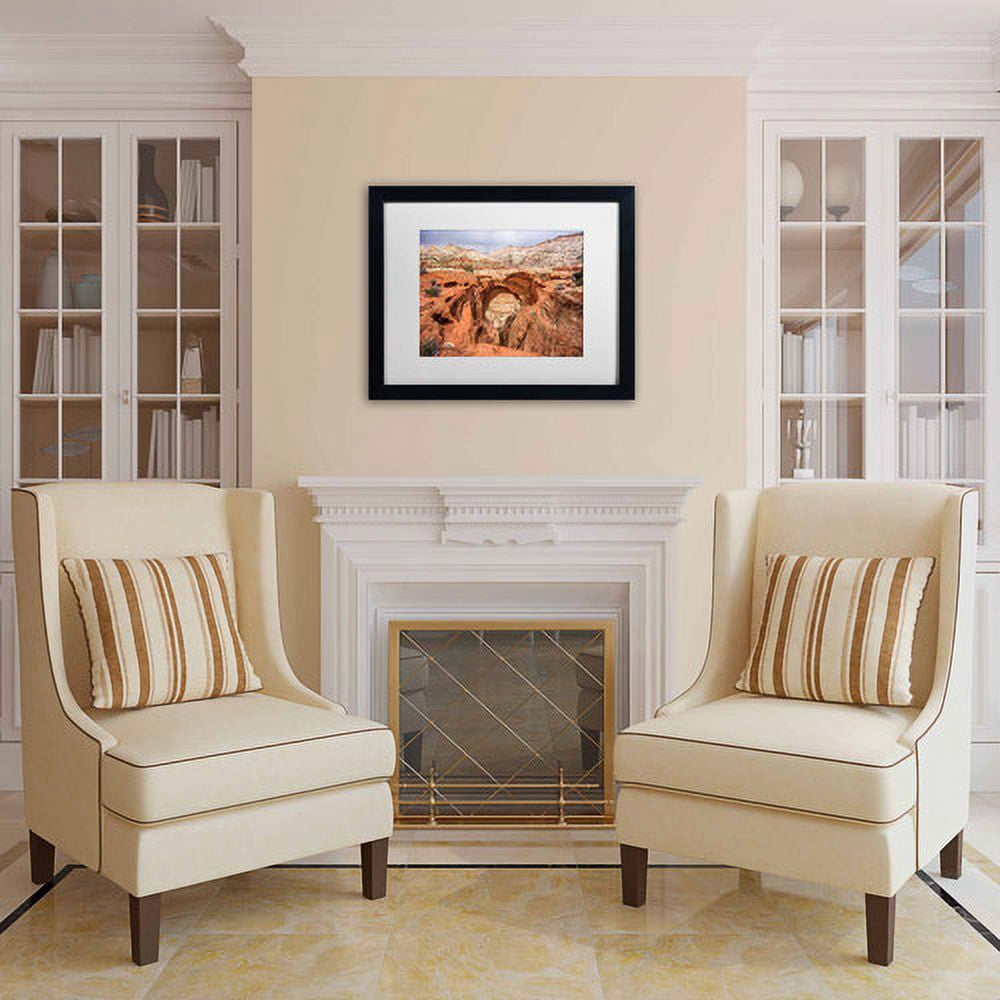Trademark Fine Art "Cassidy Arch" Canvas Art by Pierre Leclerc, White Matte/Black Frame