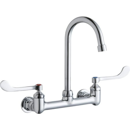 Elkay Lk940gn05t6h 1.5 GPM Wall Mounted Double Handle Utility Faucet - Chrome