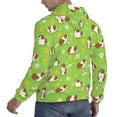 thumbnail image 6 of Lsque Guinea Pigs Pattern Casual Men's Hoodie,Hooded Sweatshirt with Kangaroo Pocket,Pullover Hoodie-Small, 6 of 7
