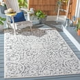 thumbnail image 3 of SAFAVIEH Cabana Ruadhan Ivory/Grey 2'2"X9' Runner Indoor/Outdoor Area Rug Ivory/Grey, 4'5" x 6'5", 3 of 14