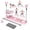 Type 3-Pink, variant on RICAN 6-in-1 Multifunctional Pilates Ab Board with Smart LED Digital Display, 550 lbs Capacity, for Core & Full Body Workout