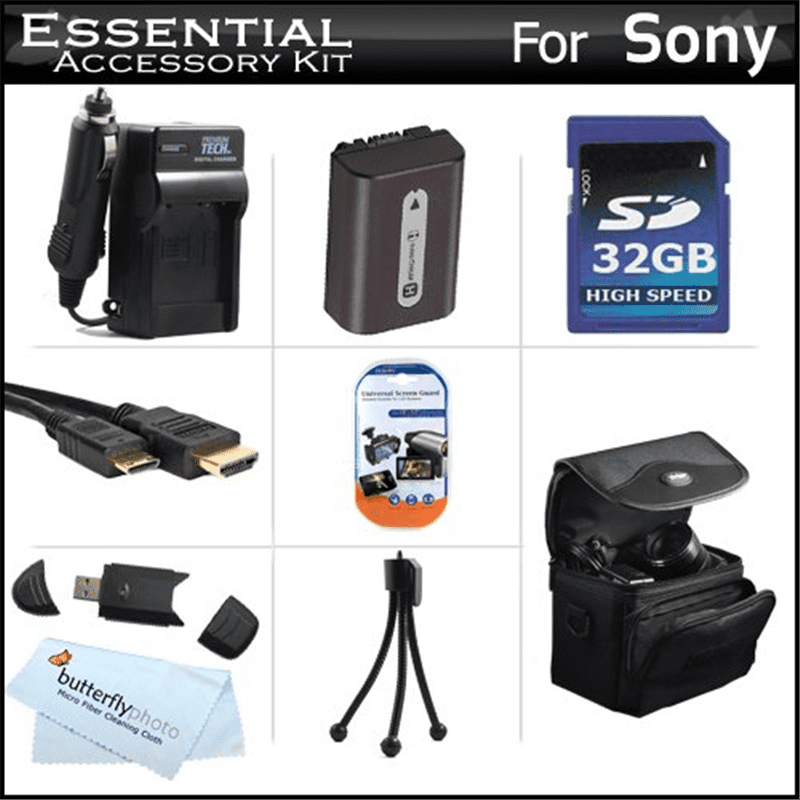 32GB Accessories Kit For Sony CyberShot DSCHX100V, DSCHX200V Digital