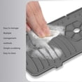 thumbnail image 3 of Silicone Kitchen Sink Splash Guard, Handle Drip Catcher Tray Dish Sponge Holder, 24 Inch Silicone Faucet Splash Guard for Kitchen Bathroom Sink Accessories, 3 of 7