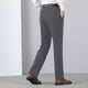 thumbnail image 4 of Puntoco Pantalones de traje con cremallera y bolsillo para hombre, pantalones de tubo recto para negocios, pantalones de color liso, 4 of 9