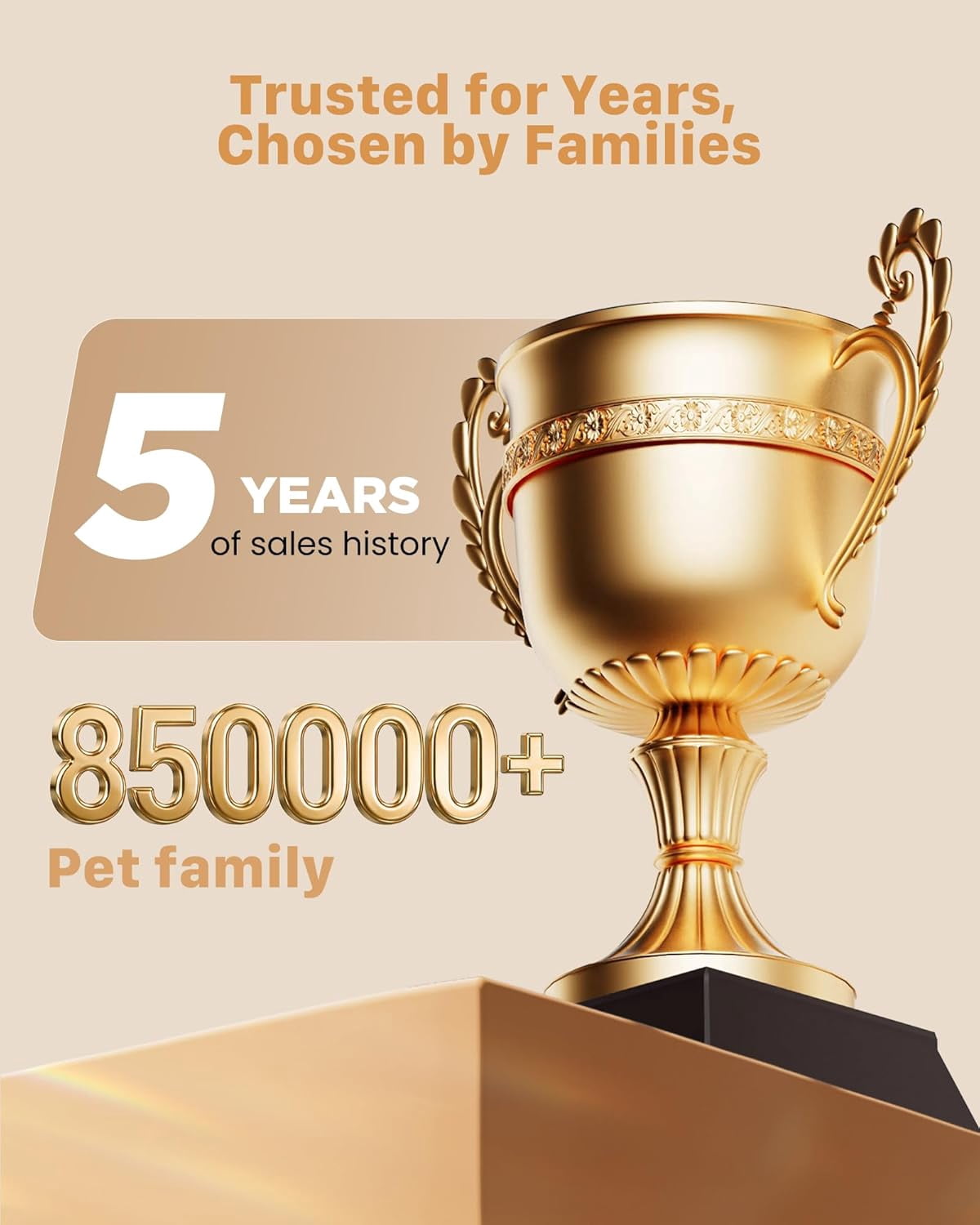 Large 3.2L Pet Water Fountain for Cats Indoors with 6 Filters & 3 Sponges