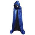 thumbnail image 1 of OurLore Unisex Full Length Hooded Cape Halloween Christmas Adult Cloak (Large, Blue), 1 of 4