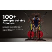 Sunny Health & Fitness Multifunctional Strength Training Cable Home Gym – Complete Pully Workout System with Training Attachments - SF-HG92401