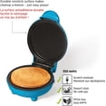thumbnail image 3 of Mini Pancake Maker - 4" Non-Stick Cooking Surface - Easy to Use & Clean - Blue - 300W, 3 of 3