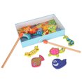 thumbnail image 1 of Juego De Juguetes De Pesca, Juguete De Pesca Magnético De Madera, Esquinas Lisas, Pintura Respetuosa Con El Medio Ambiente Para Niños Mayores De 3 Años, Desarrollo Que Juega Al ANGGREK Otros, 1 of 8
