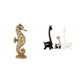 thumbnail image 1 of Estatua de resina, alce, ciervo, escultura de cerámica, jirafa, adorno dorado, decoración artística hecha a mano, ideal para regalar, decoración del h, 1 of 8