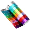 thumbnail image 2 of 8 Rolls Purple Tape DIY Gift Tape Gift Tape Adding Machines Paper Tape Green Purple Blue Mixes Color Scrapbook Present Design, 2 of 2