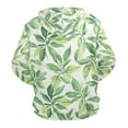 thumbnail image 2 of Watercolor with Green Leaf Pattern Men’s Hoodies Sweatshirt Fleece Jackets Long Sleeve Sweatshirts, 2 of 5
