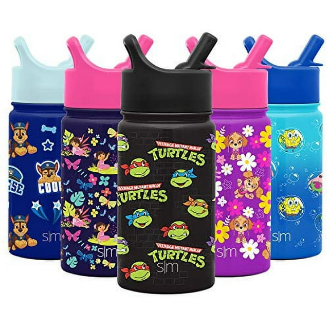 Botella de agua simple y moderna para adolescentes mutantes Ninja Turtles para niños